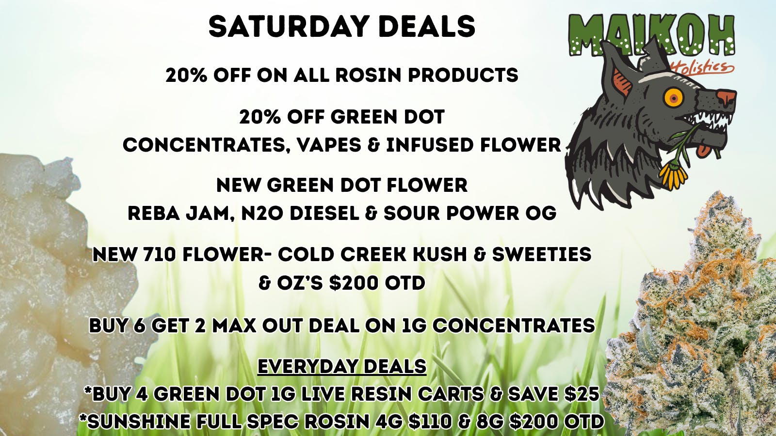 Maikoh Holistics - Denver 20% Off ALL Rosin products
