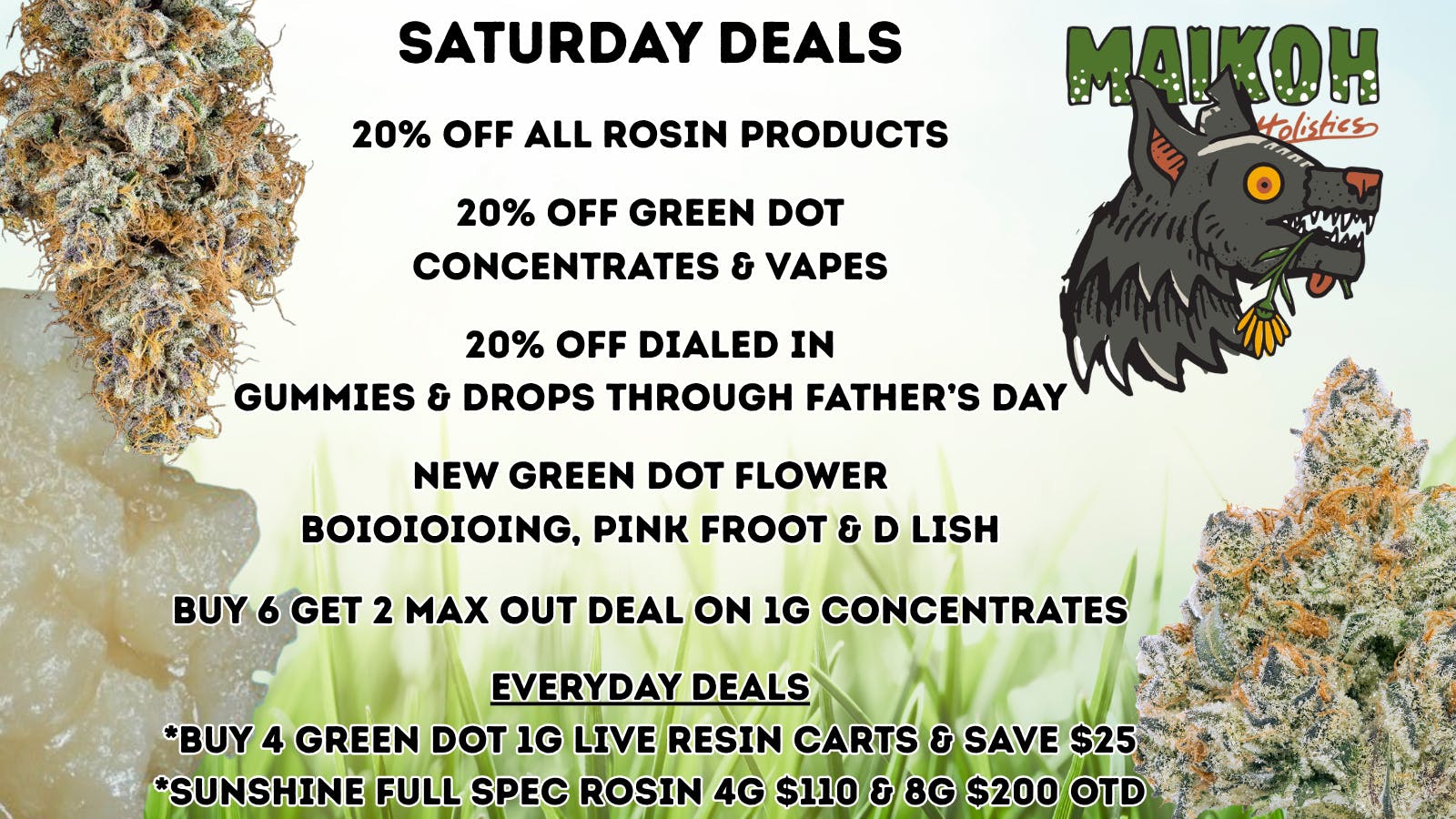 Maikoh Holistics - Boulder 20% Off ALL Rosin products
