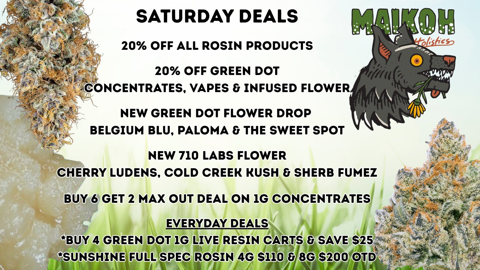 Maikoh Holistics - Denver 20% Off ALL Rosin Products