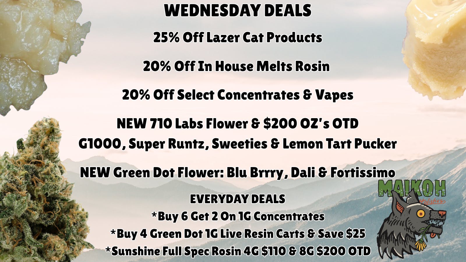 Maikoh Holistics - Denver 25% Off LazerCat Rosin