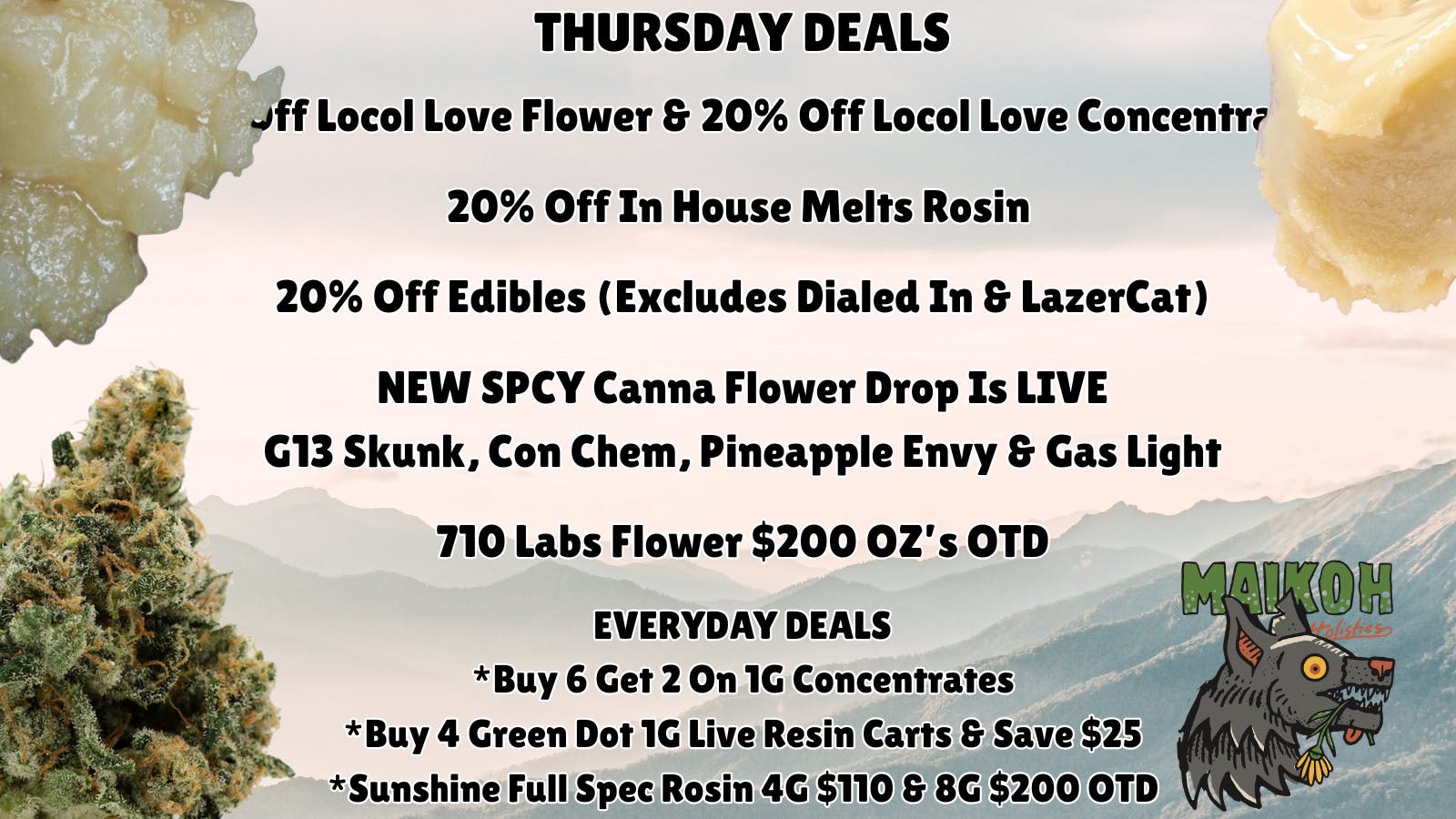 Maikoh Holistics - Boulder 10% Off Locol Love Flower