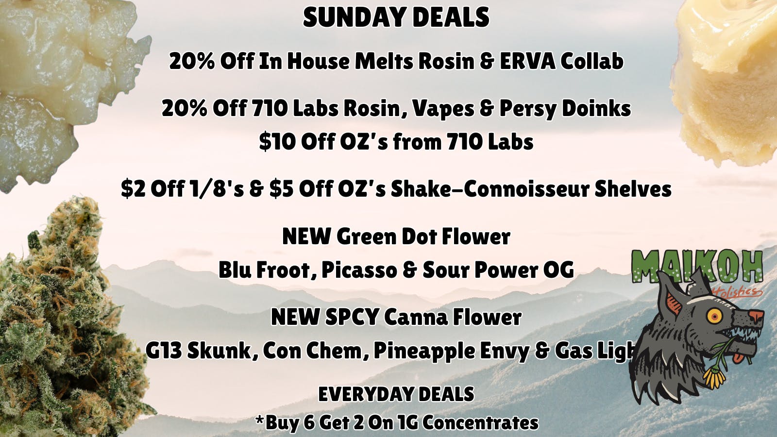 Maikoh Holistics - Denver 20% Off 710 Labs Rosin & 20% Off In House Melts