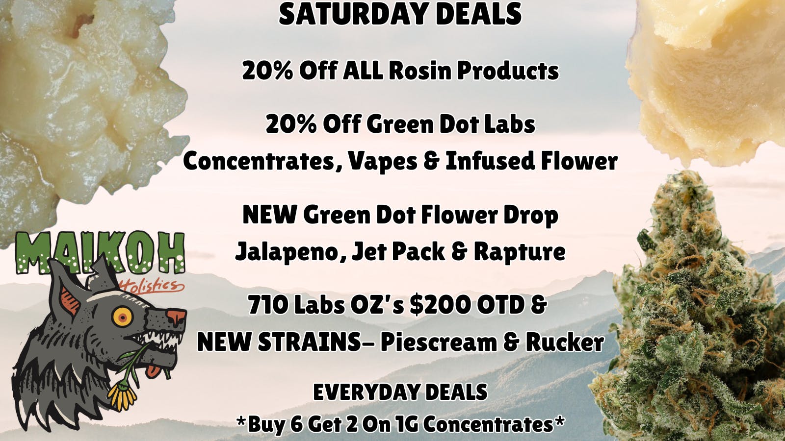 Maikoh Holistics - Boulder 20% Off ALL Rosin Products