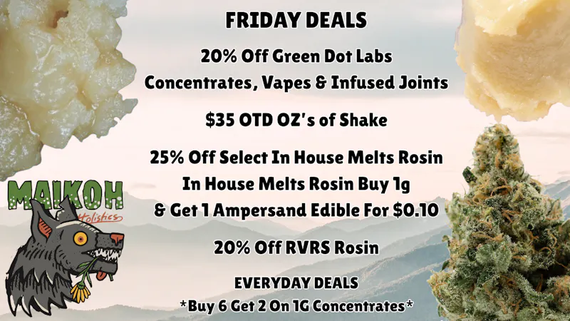 Maikoh Holistics - Boulder 20% Off Green Dot Concentrates