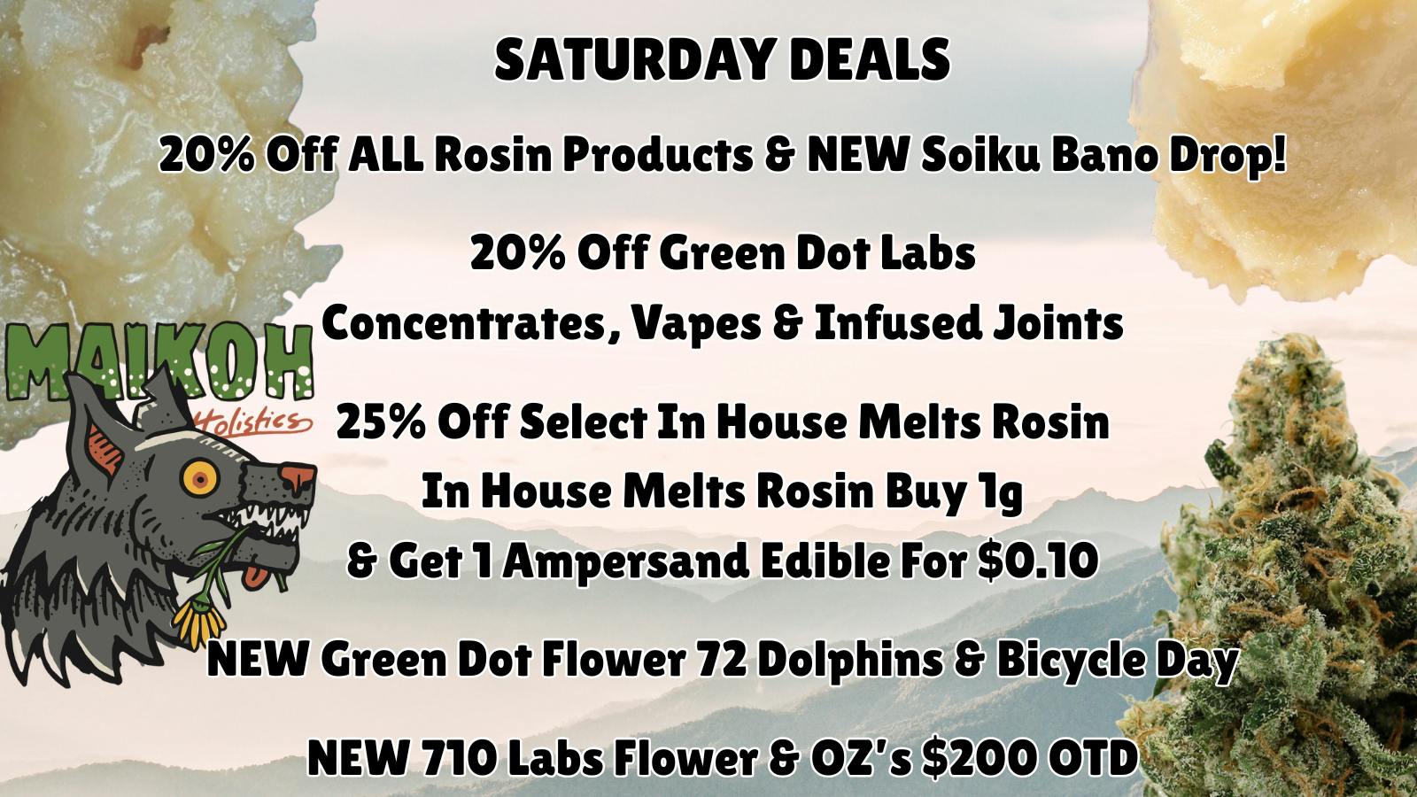Maikoh Holistics - Boulder 20% Off ALL Rosin Products