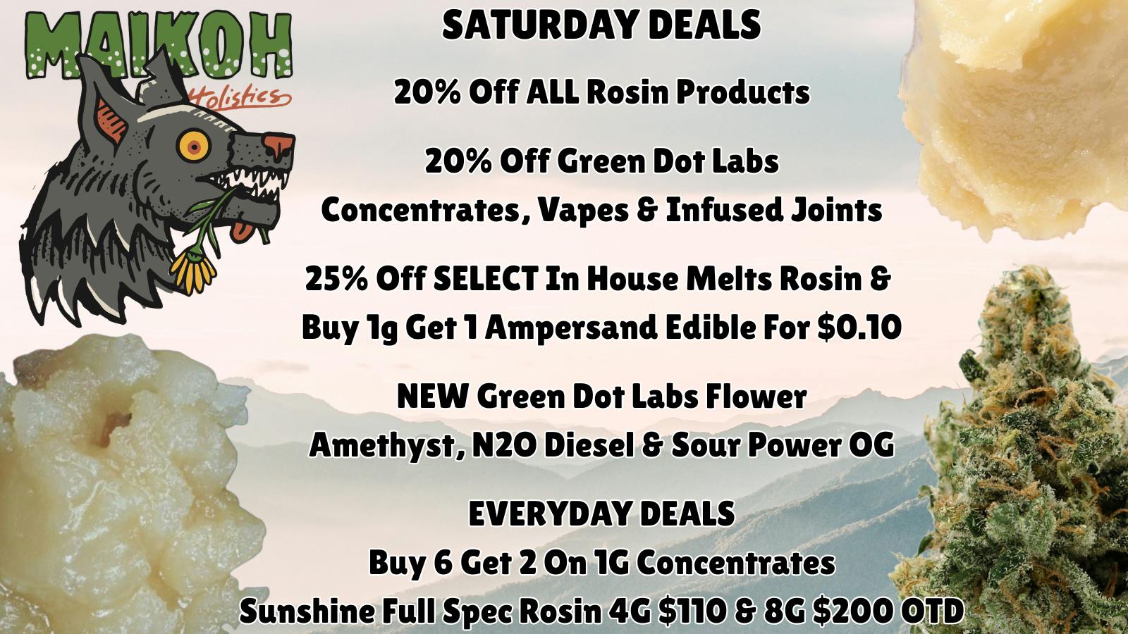 Maikoh Holistics - Denver 20% Off ALL Rosin Products