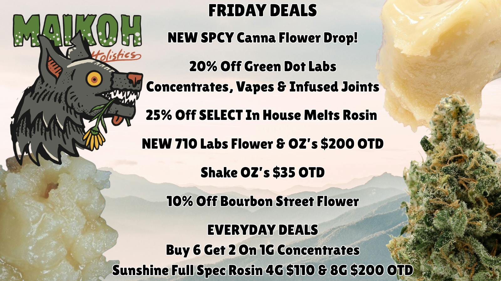 Maikoh Holistics - Denver 20% Off Green Dot Concentrates