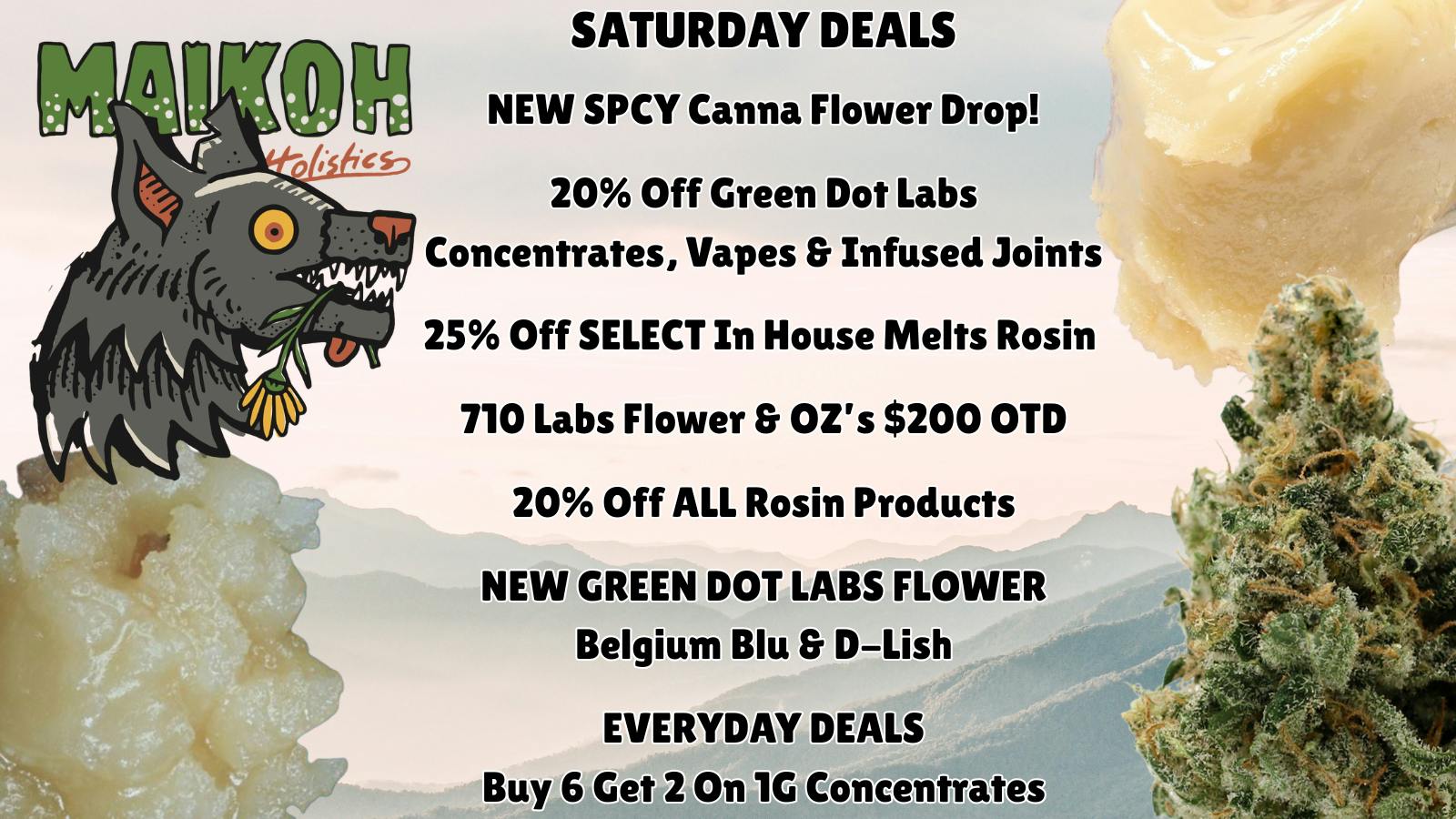 Maikoh Holistics - Boulder 20% Off ALL Rosin Products