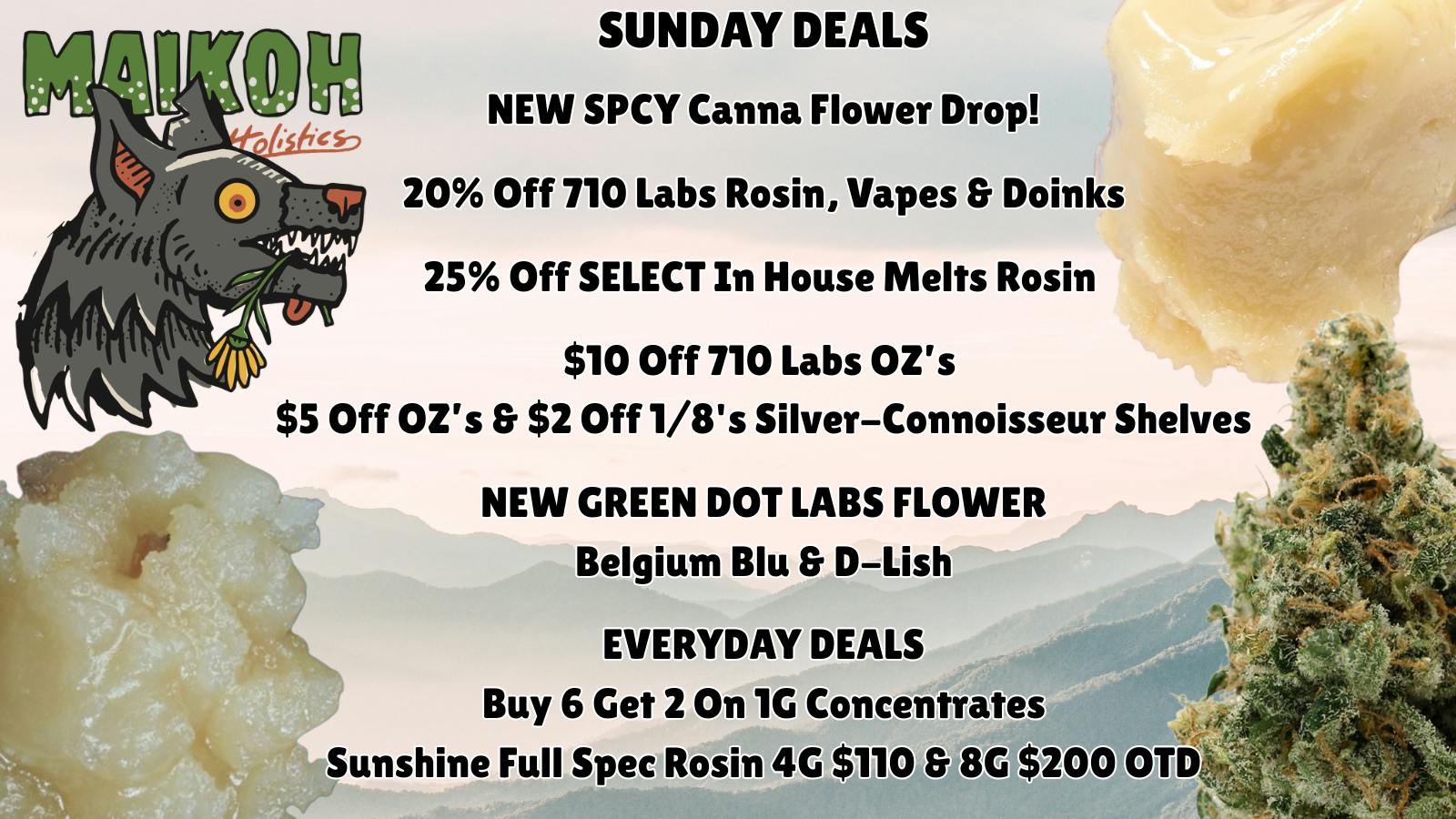 Maikoh Holistics - Denver 20% Off 710 Labs Rosin