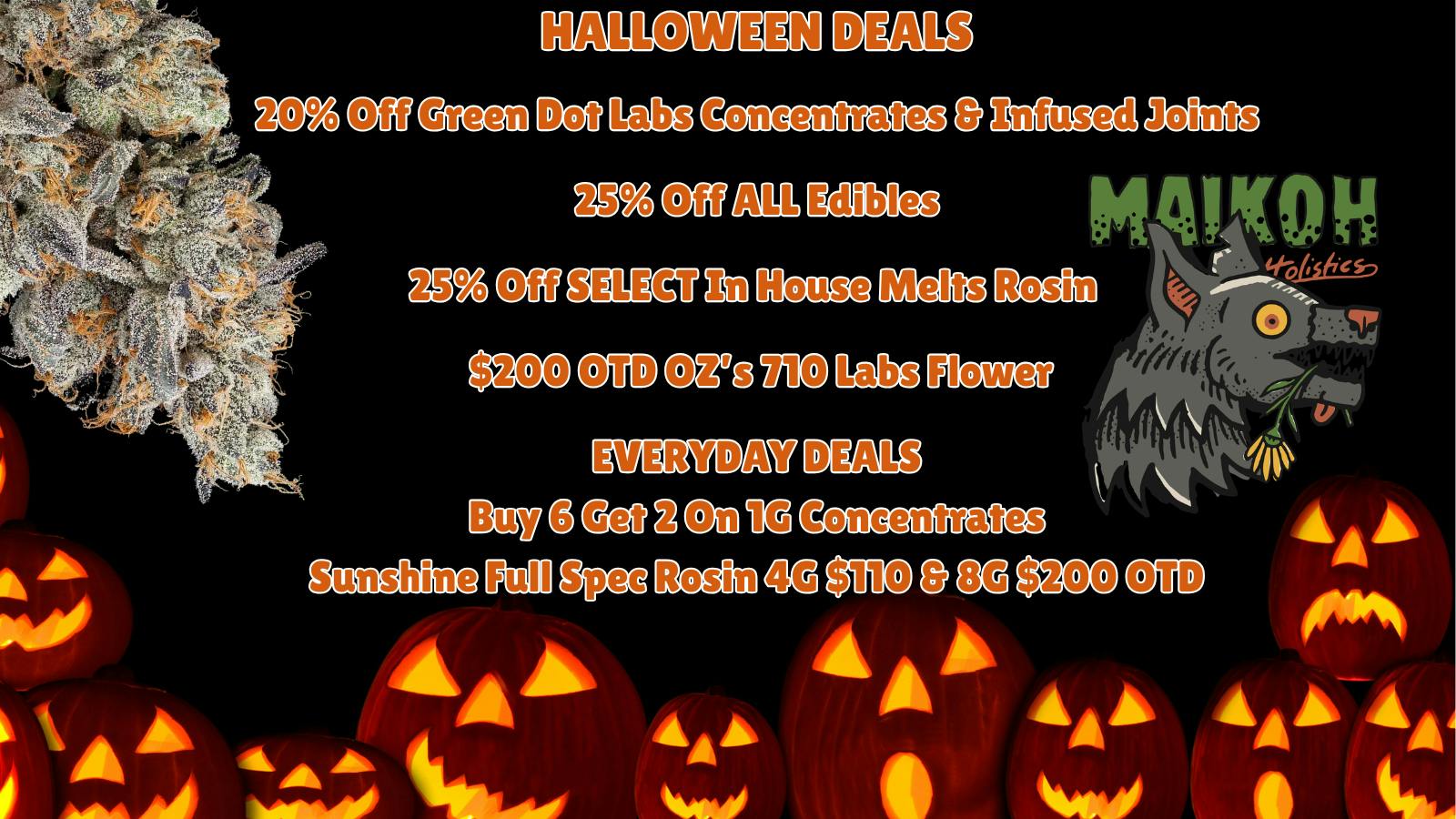 Maikoh Holistics - Denver 20% Off Green Dot Concentrates & 25% Off Edibles
