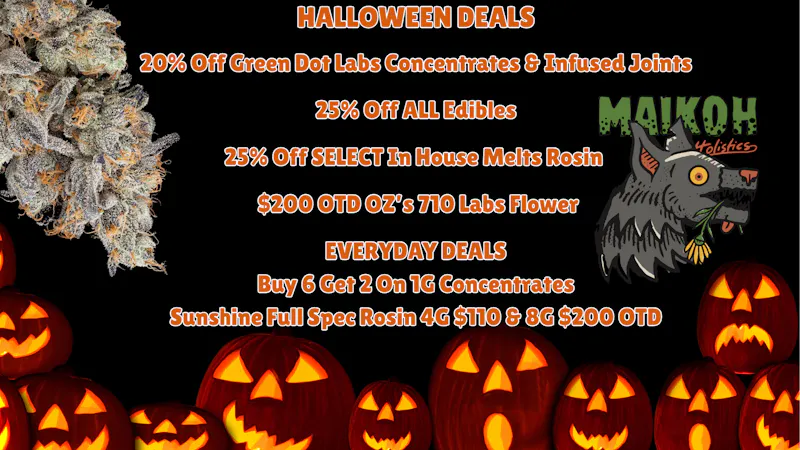 Maikoh Holistics - Denver 20% Off Green Dot Concentrates & 25% Off Edibles