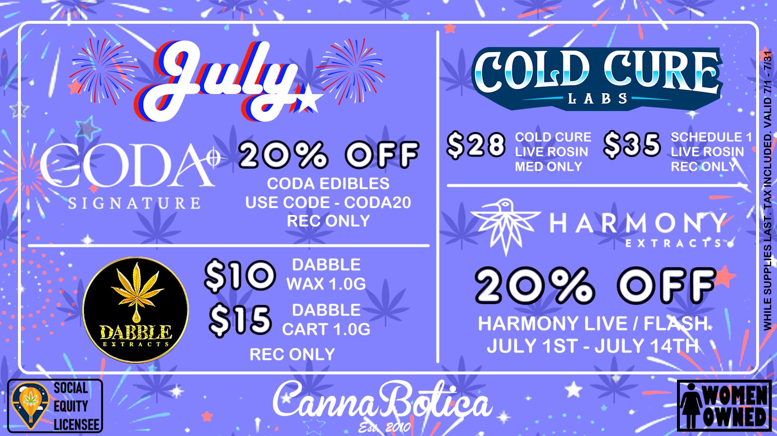 Cannabotica Happy 4th from Canna Botica!