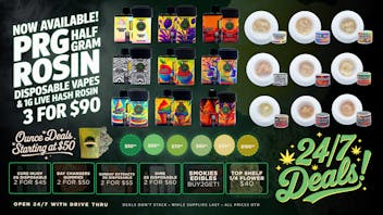 The Cannabis Refinery - Edmond 24/7 Drive Thru 🔥NEW 9 Flavors of FIRE 3/$90 Rosin Disposables🍯