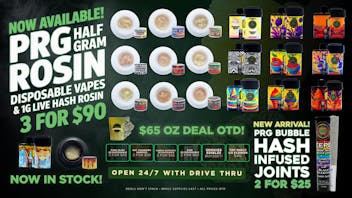 The Cannabis Refinery - Edmond 24/7 Drive Thru 🔥9 Flavors of PRG Rosin 3/$90 + Rosin Disposabl🍯