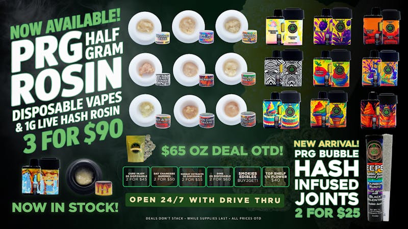 The Cannabis Refinery - Edmond 24/7 Drive Thru 🔥3/$90 ALL PRG Rosin/Rosin Vapesl NEW DROP!🍯