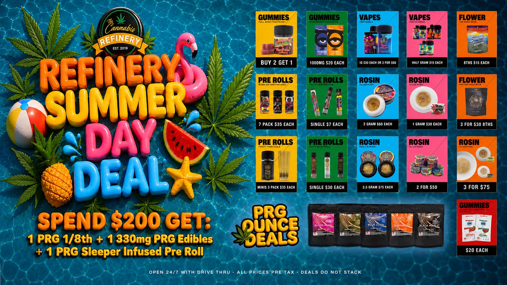 The Cannabis Refinery - Edmond 24/7 Drive Thru 24/7 🔥$10 8ths🔥 Spend $200 get $75 in Product!