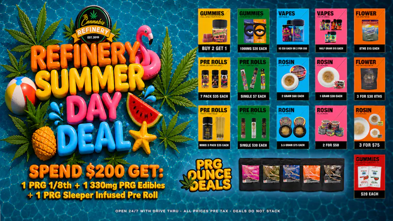 The Cannabis Refinery - Edmond 24/7 Drive Thru 30% OFF FTP🔥Oz Deals🔥Flower and Rosin deals🔥