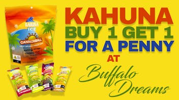 Buffalo Dreams Delivery Buy 1 Kahuna Ice Pop and score the 2nd for just a