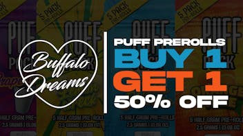 Buffalo Dreams Delivery Double the Puff, Half the Price