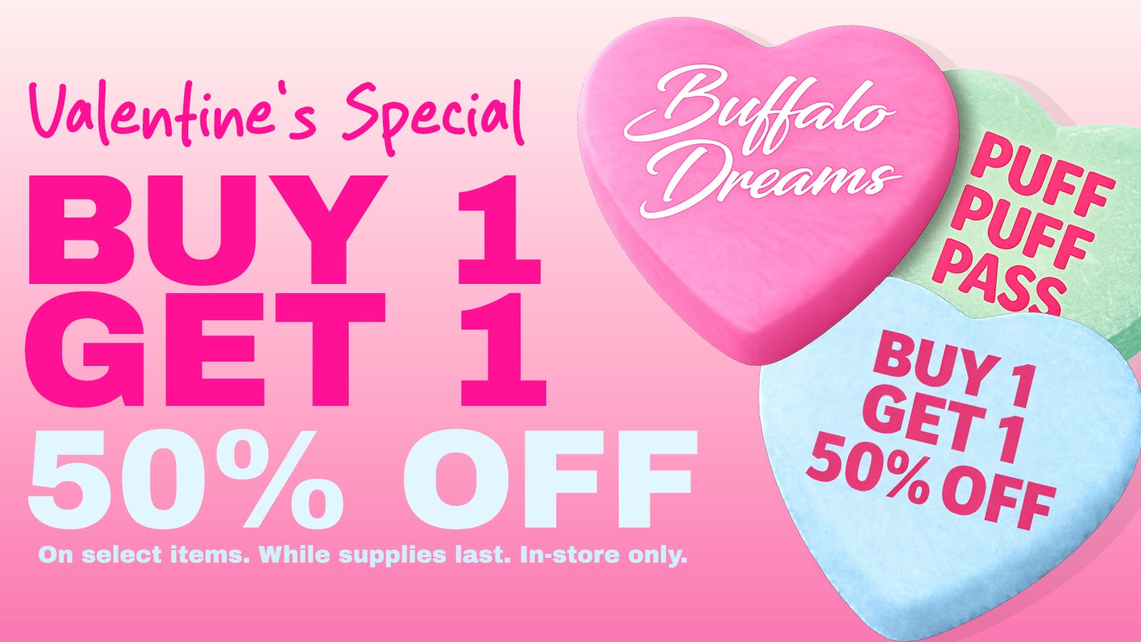 Buffalo Dreams 💘 Early Valentine’s Special – Buy 1 Get 1 50% Off