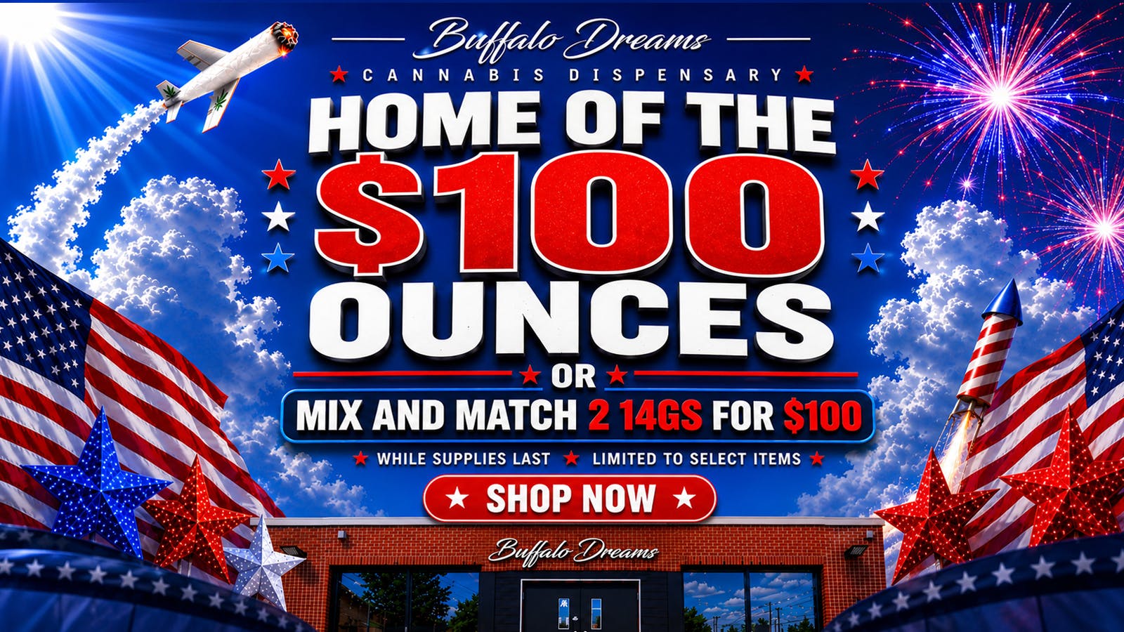 Buffalo Dreams $100 Ounces @ Buffalo Dreams