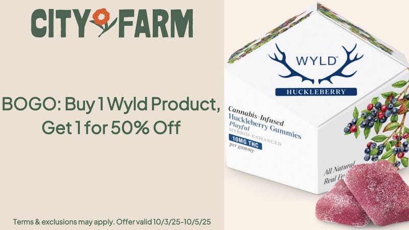 City Farm by Silver Therapeutics - Roslindale Wyld BOGO- Buy 1, Get 1 50% Off!