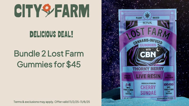 City Farm by Silver Therapeutics - Roslindale 2 Lost Farm Gummies for $45
