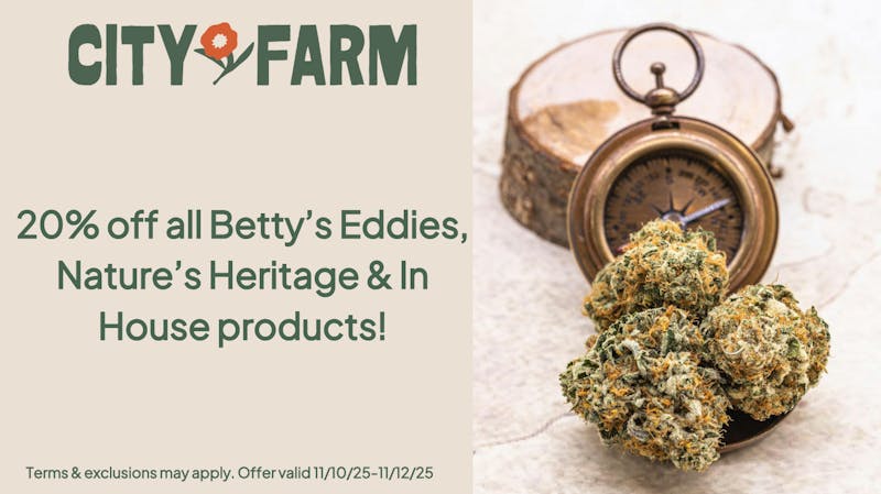 City Farm by Silver Therapeutics - Roslindale 20% off Betty's Eddies, Nature's Heritage, & More