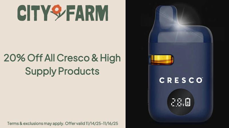 City Farm by Silver Therapeutics - Roslindale 20% Off All Cresco & High Supply Products