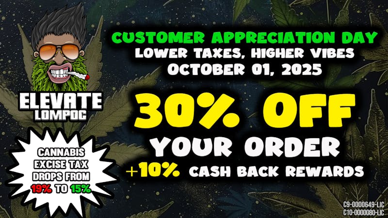 Elevate Lompoc Elevate Lompoc 30% Off Storewide