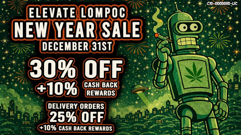 Elevate Lompoc 25% Off Plus 10% Cash Back Rewards