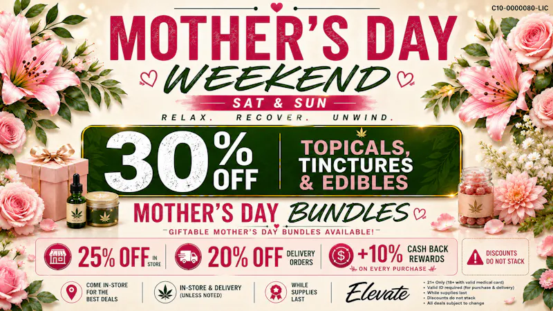 Elevate Lompoc Mothers Day Sale Weekend!!
