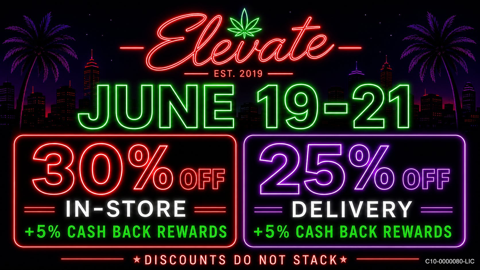 Elevate Lompoc 7 Year Anniversary Weekend Sale!