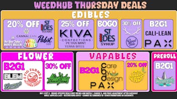 WeedHub Thursday Deals - Weedhub