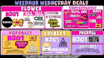 WeedHub Dispensary Wednesday Deals - Weedhub