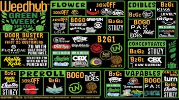 WeedHub Dispensary Green Week Sale!