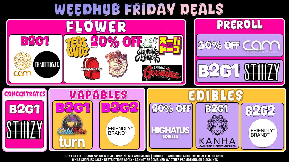 WeedHub Friday Deals - Weedhub