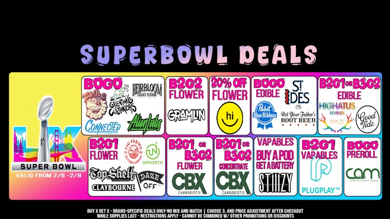 WeedHub SUPER BOWL LX DEALS