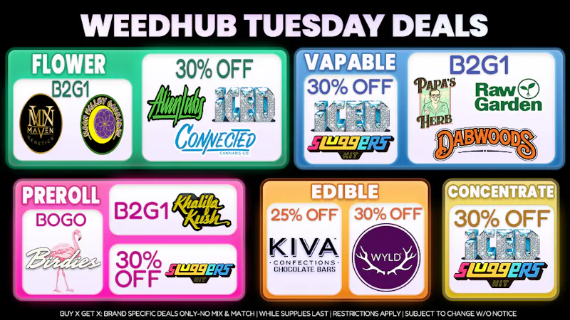 WeedHub Tuesday Deals - Weedhub