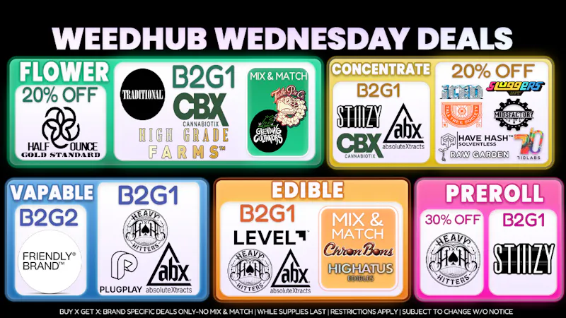 WeedHub Wednesday Deals - Weedhub