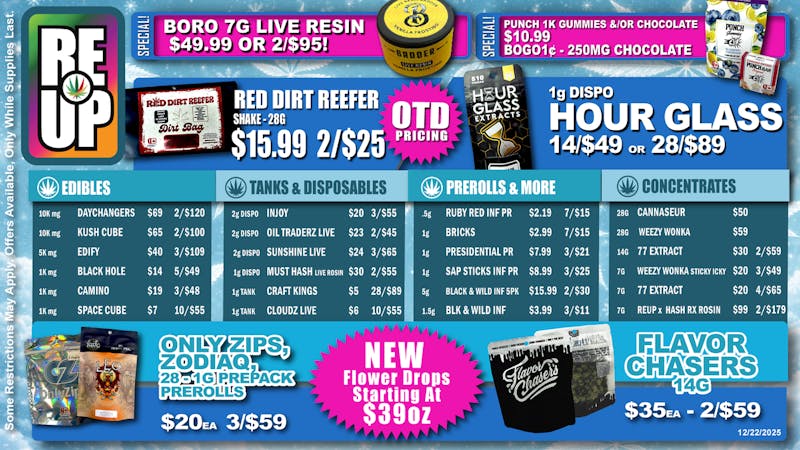 RE-UP Cannabis Dispensary - Broken Arrow New Year, More Savings!