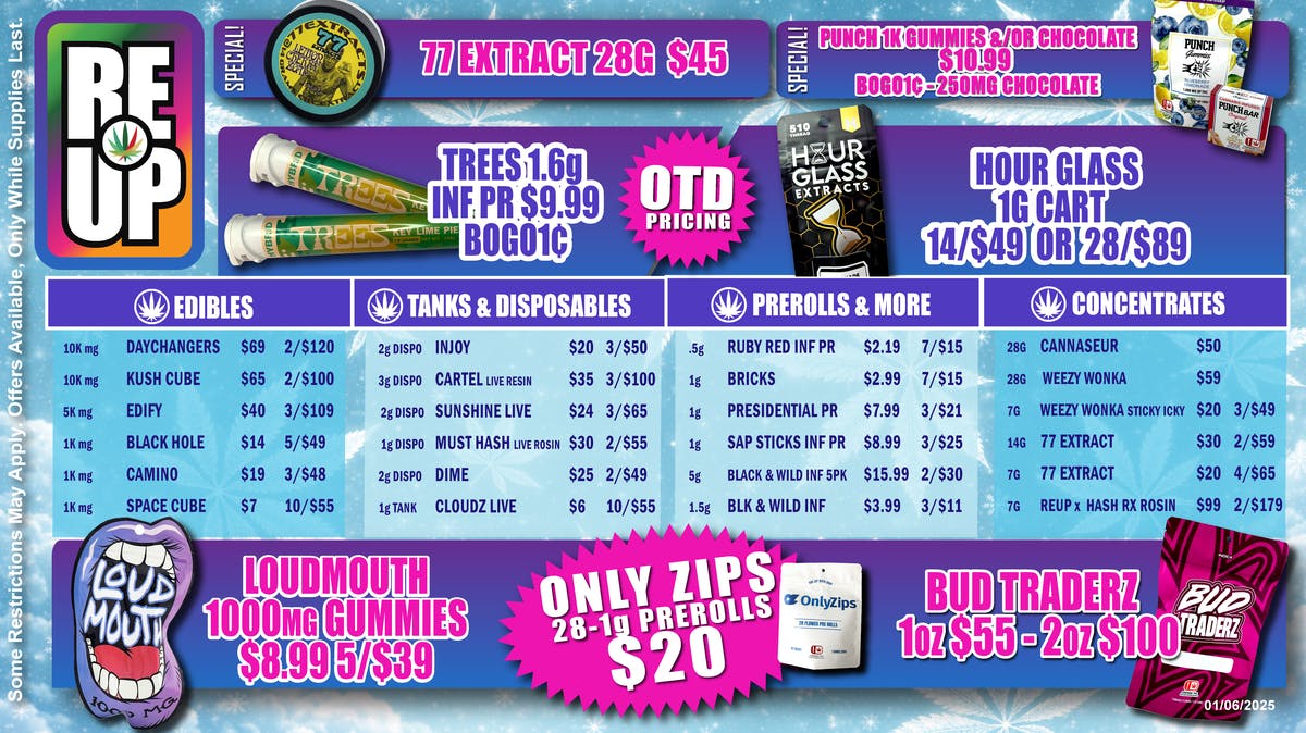RE-UP Cannabis Dispensary - Bartlesville 🔥Our January Deals Are On Fire🔥