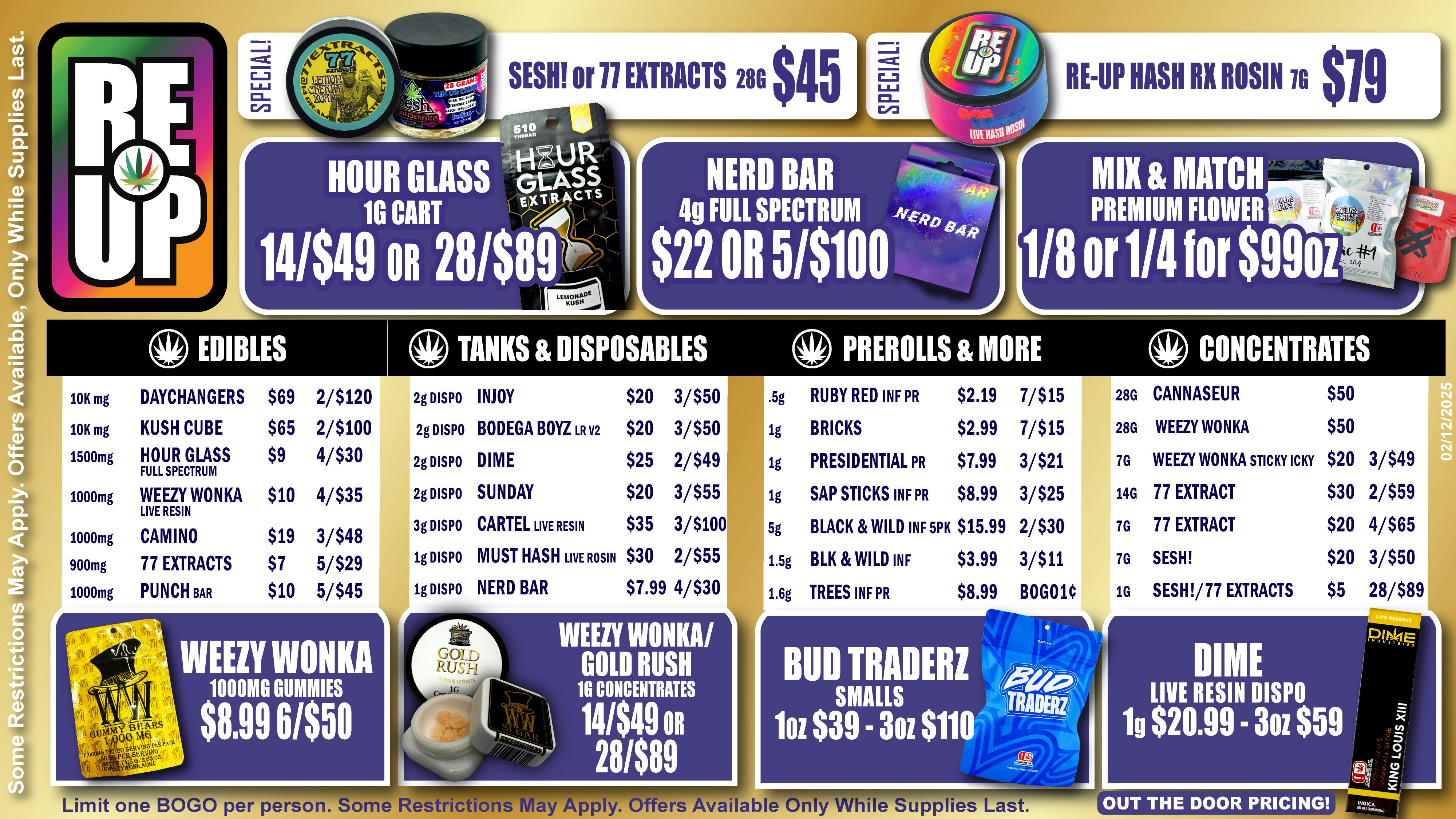 RE-UP Cannabis Dispensary 🔥February Deals You Don't Want To Miss🔥