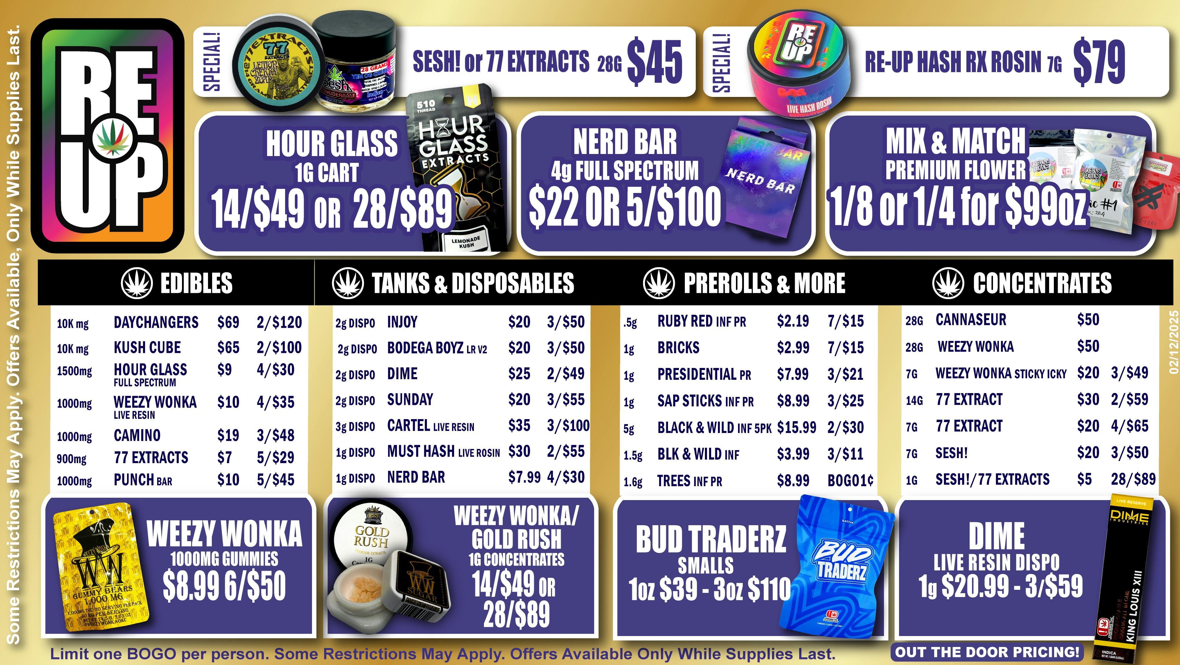 RE-UP Cannabis Dispensary 🔥February Deals You Don't Want To Miss🔥
