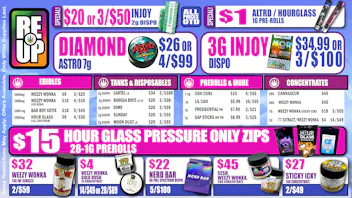 RE-UP Cannabis Dispensary - Bartlesville 🔥New INJOY "MOR 3G" Disposable $34.99 or 3/100!🔥