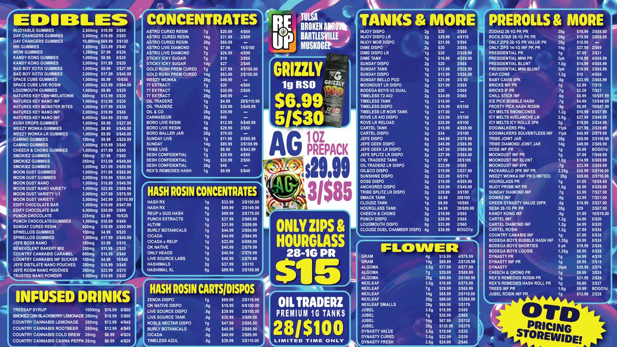 RE-UP Cannabis Dispensary - Broken Arrow OILTRADERZ 1G TANK 28/$100 - ONLYZIPS 28-1G PR $15