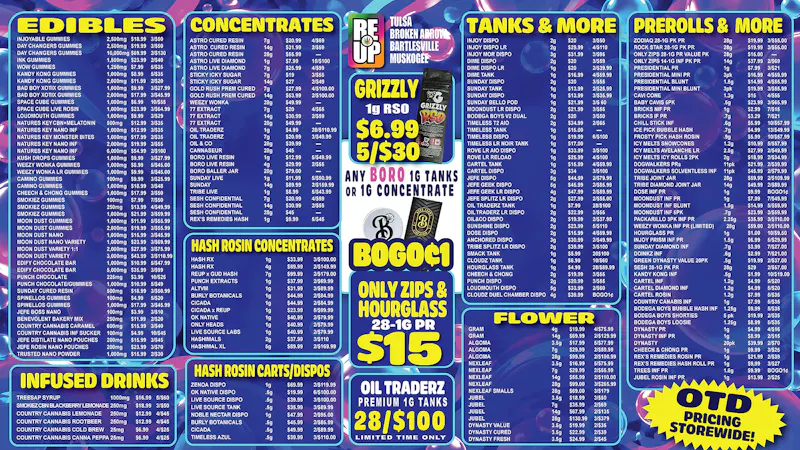 RE-UP Cannabis Dispensary ANY Boro 1g Wax/Carts BOGO ¢1/Prem Shake oz $10