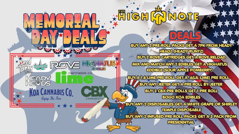 The High Note LAX MEMORIAL DAY DEALS