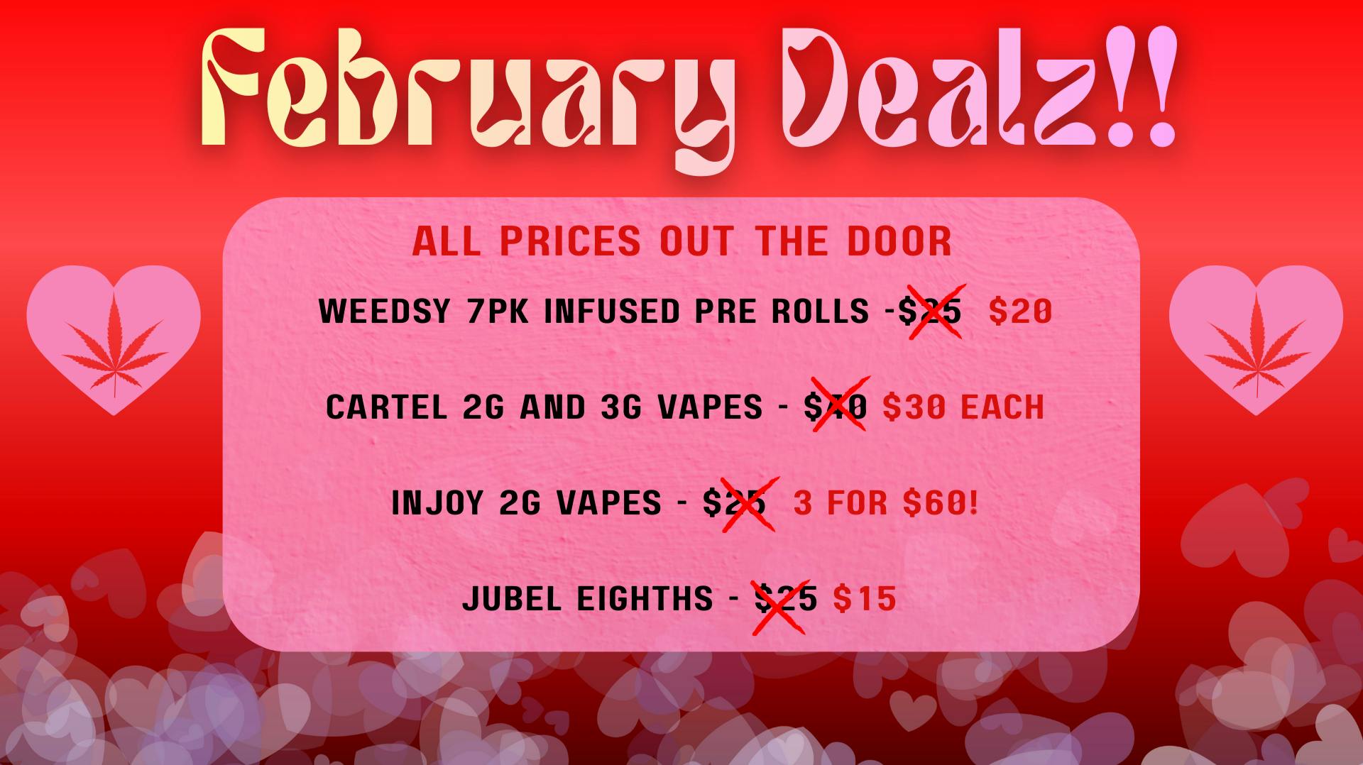 Uptown Wellness FEBRUARY MONTH LONG DEALS!!
