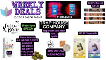 Bacco Farms Delivery Week of 10-20-25